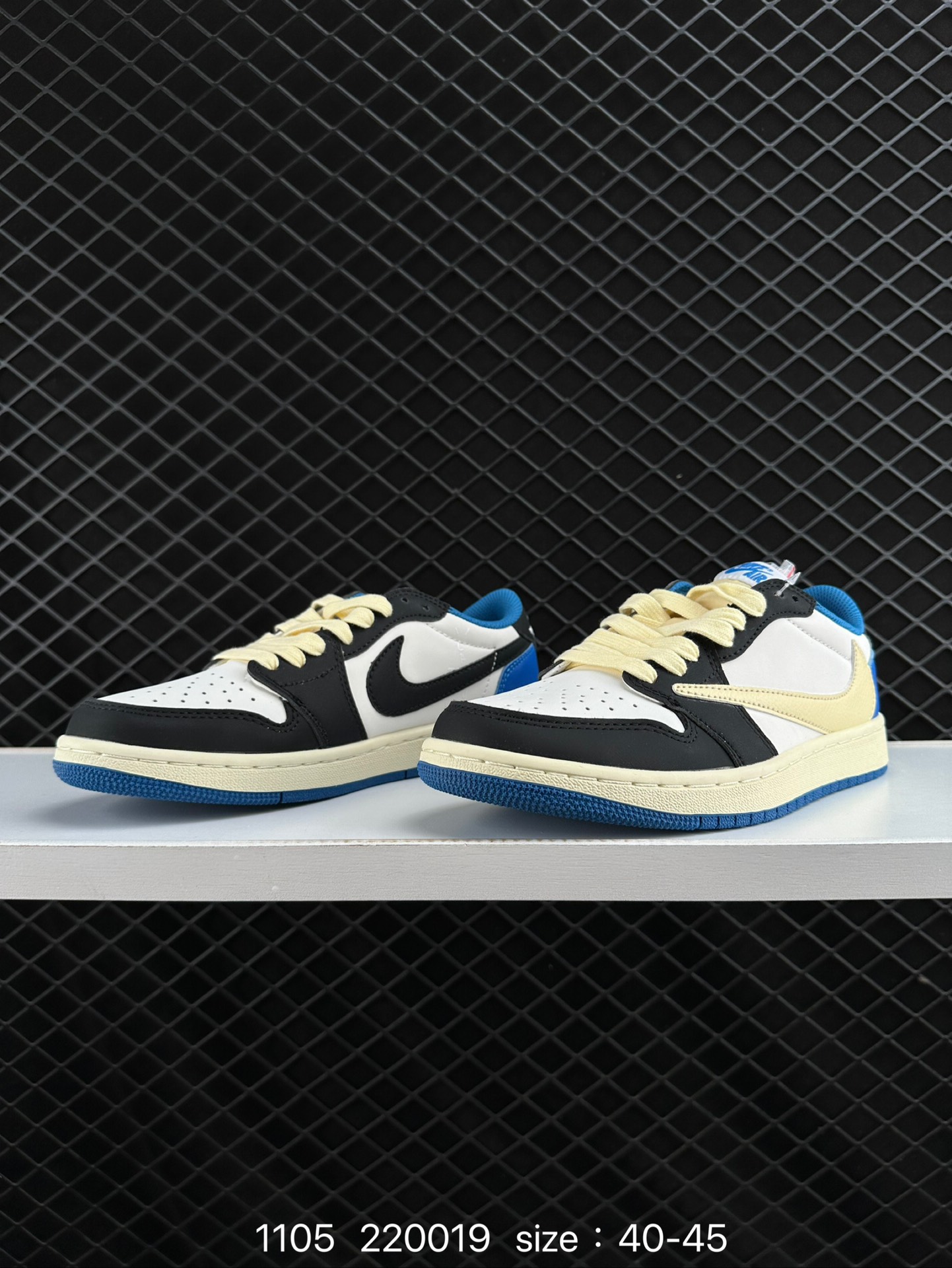 fragment design x Travis Scott x Nike Air Jordan 1 Low OG SP”Black/Green Toe“